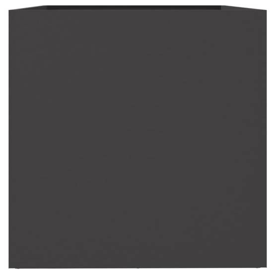 Jardinière | Pot de fleurs | Cache-pot | Bac à fleurs noir 62x47x46 cm acier - Image 6