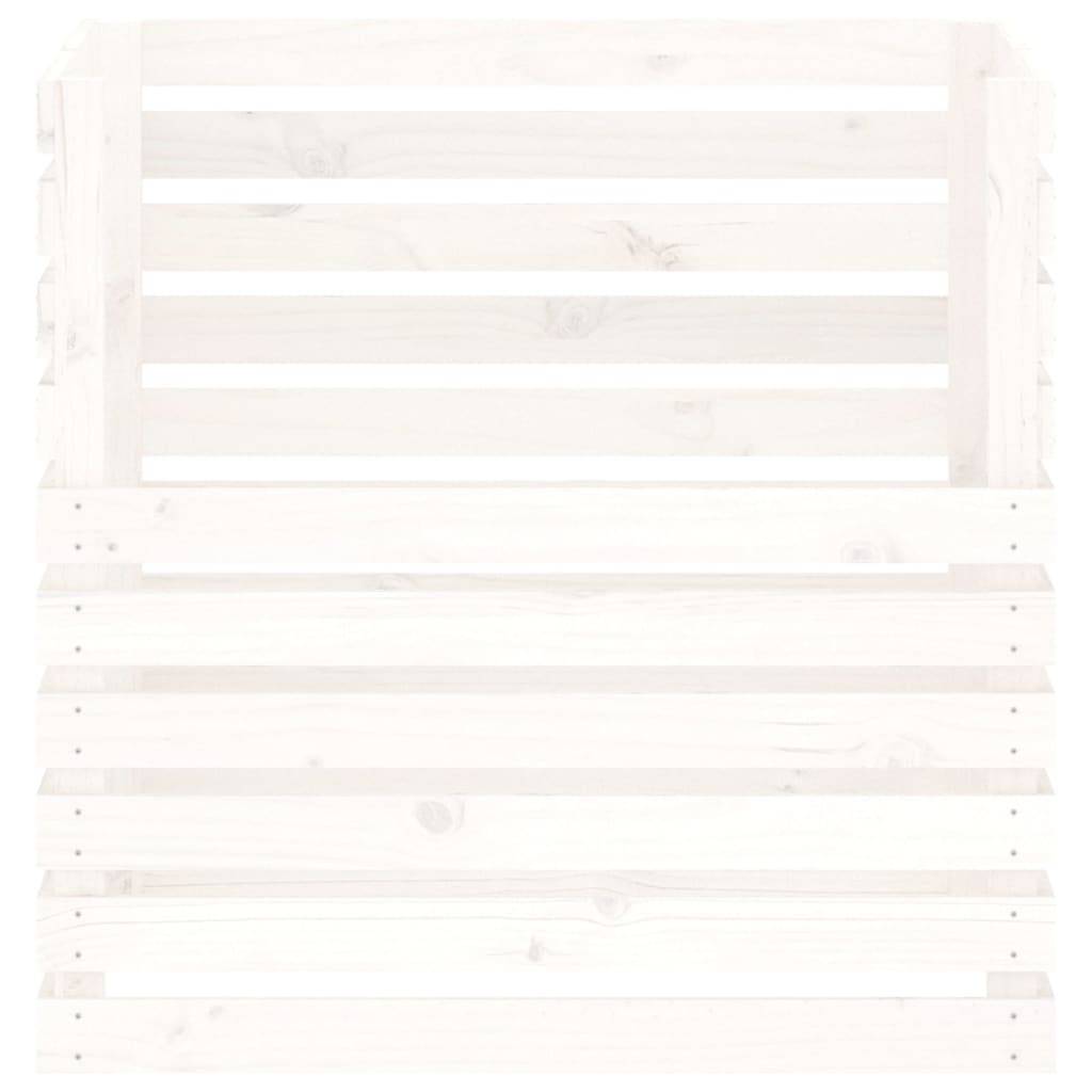 ComfortXL - Composteur de jardin 500L en bois de pin pour recyclage déchets Blanc – ComfortXL Outdoor Living - Image 5