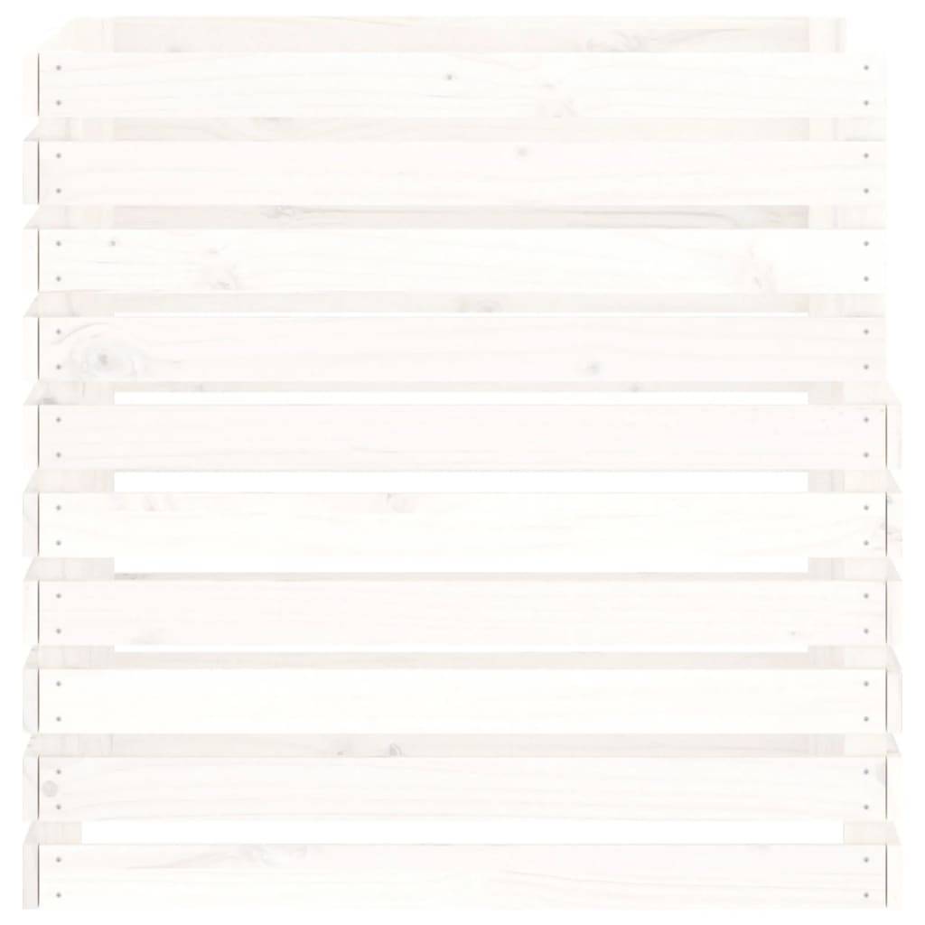 ComfortXL - Composteur de jardin 500L en bois de pin pour recyclage déchets Blanc – ComfortXL Outdoor Living - Image 6