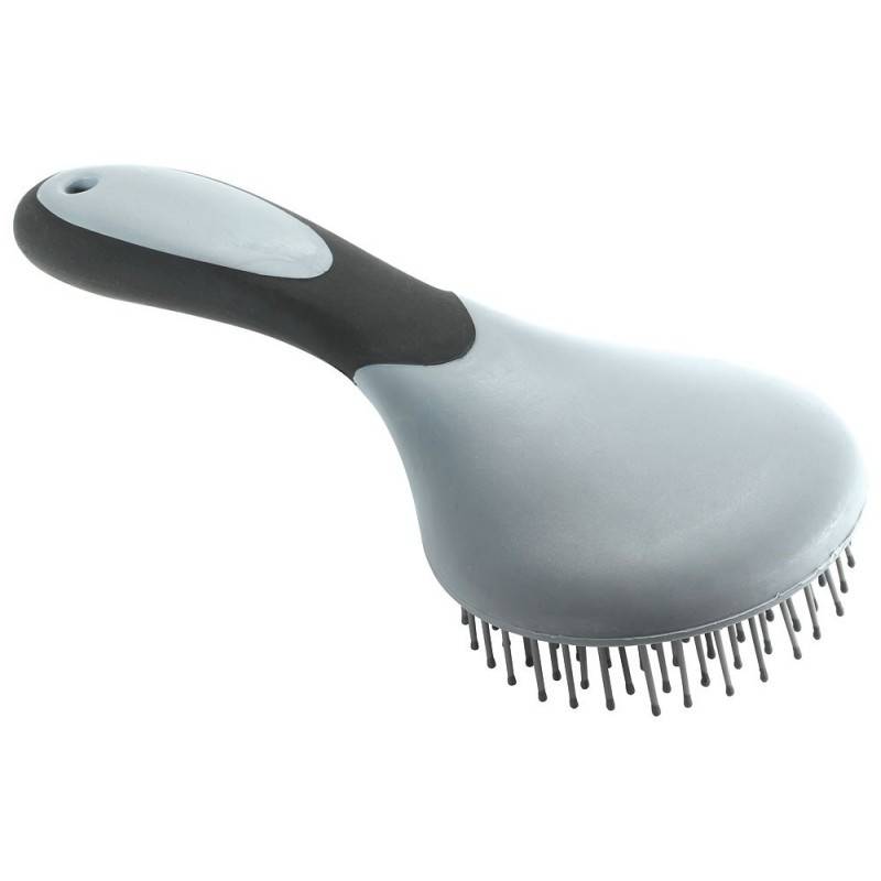 Brosse à crinière - Soin des crins du cheval - Gris