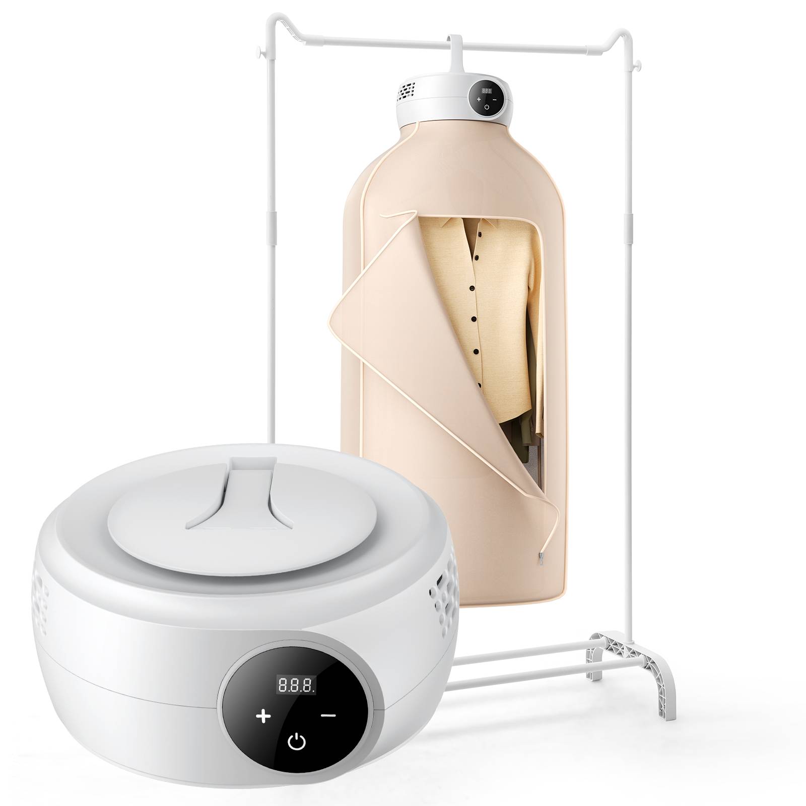 VEVOR Sèche-linge électrique portable 600 W, sac séchage, chauffage PTC. Pliable.