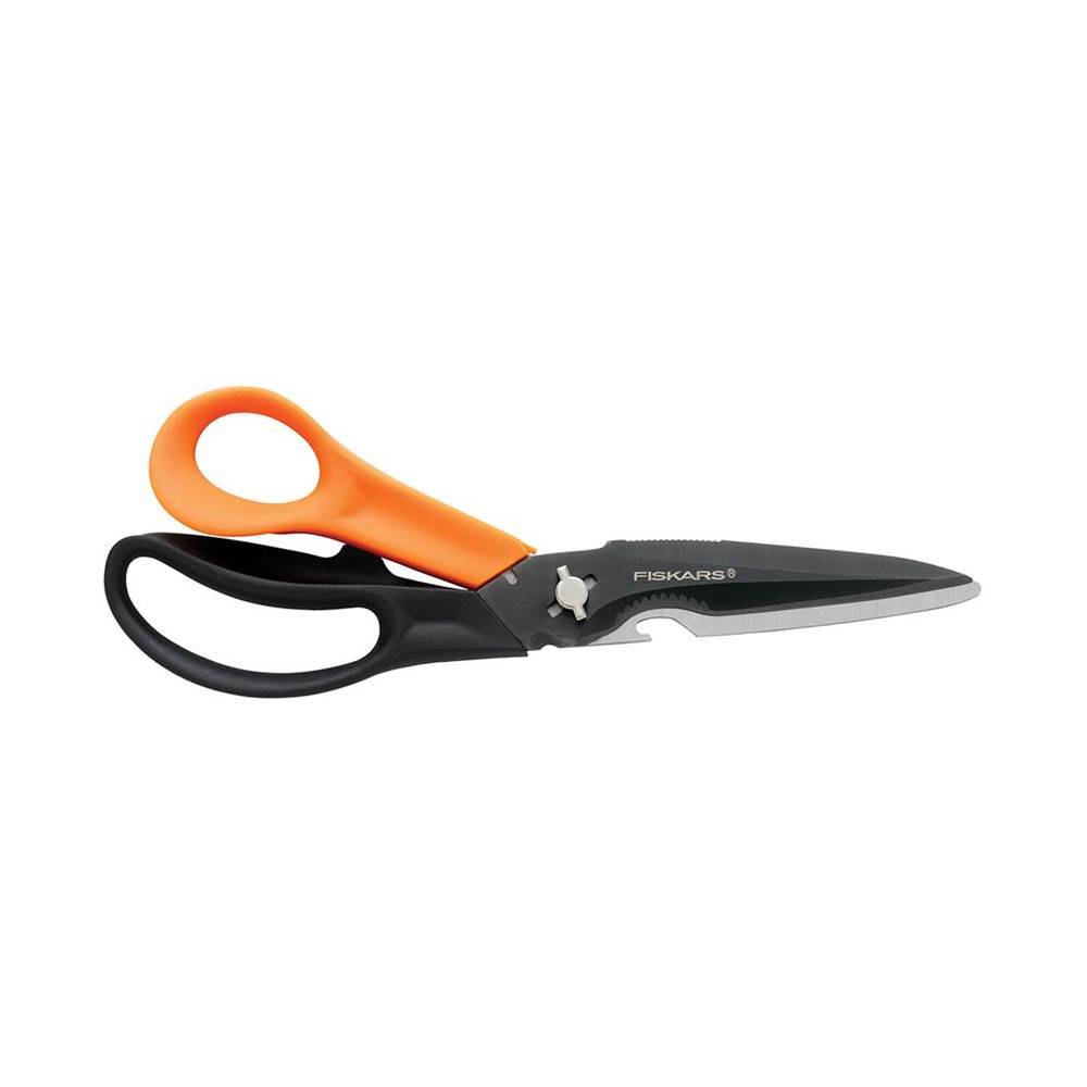 Fiskars - Ciseaux Multifonctions 9 en 1 Cuts+More, droitiers 23 cm