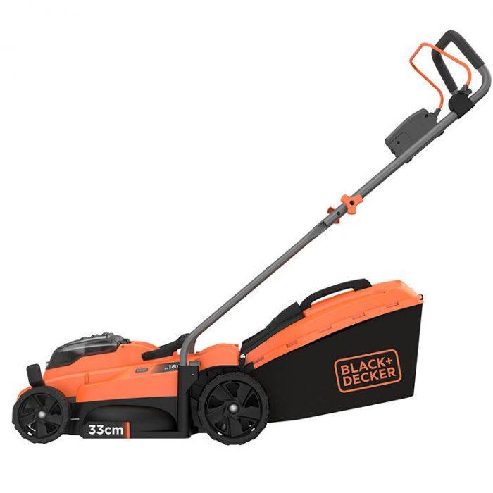 Tondeuse à Gazon sans fil18V, 33 cm - BLACK+DECKER - avec 2 batteries 18V 2.0Ah - chargeur - BCMW3318L2-QW - Image 2