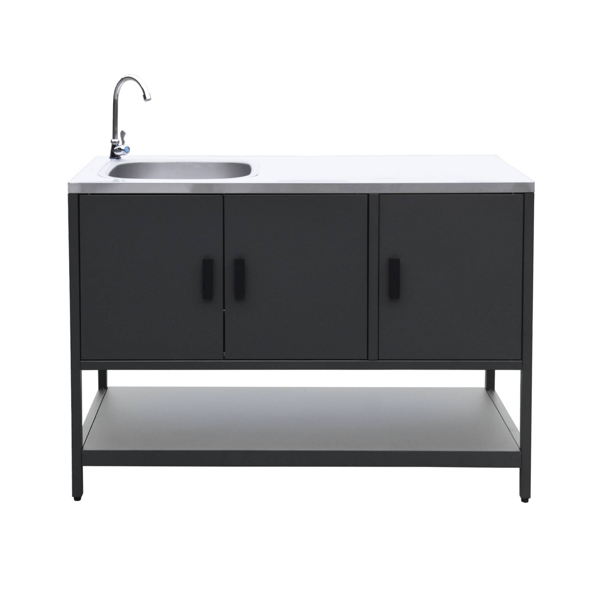 sweeek - Cuisine extérieure 3 modules acier inoxydable noir | sweeek - Image 3