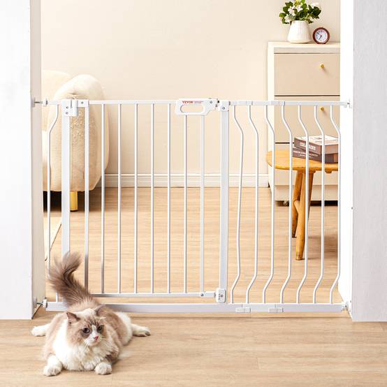 VEVOR Barrière de Sécurité Extensible Clôture Enfant Chien 75-123x76 cm Escalier - Image 1