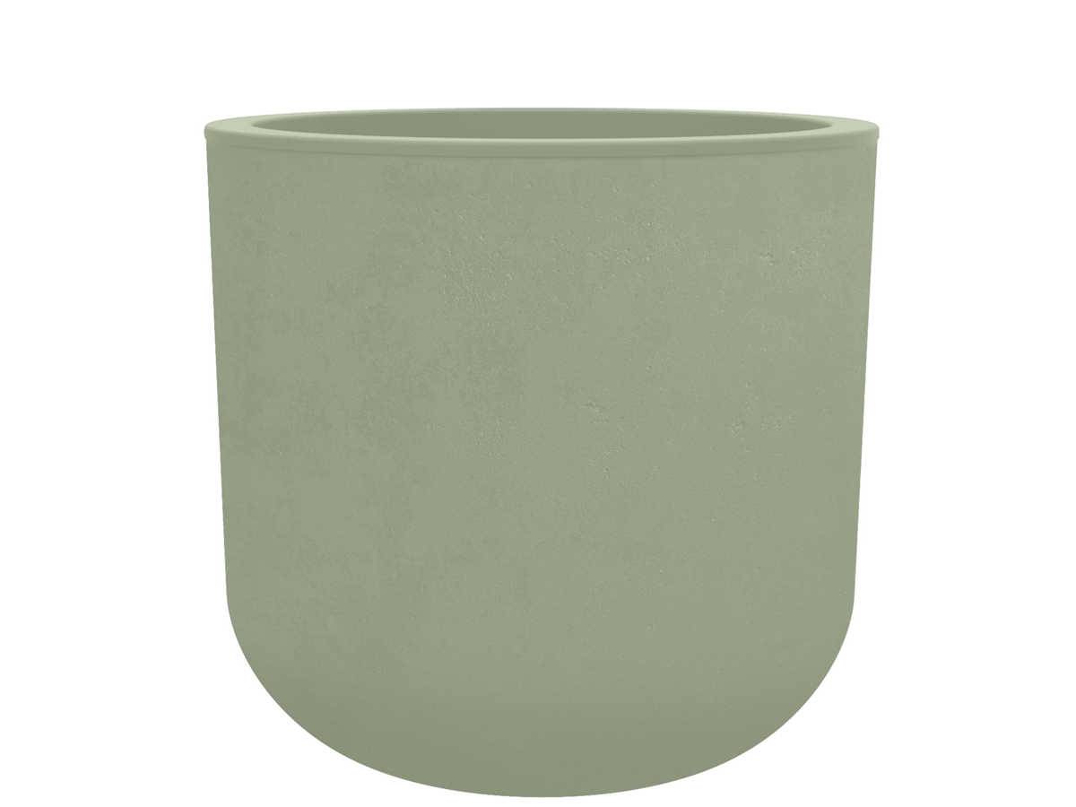 Eda - Pot de fleurs rond Basalt Up - Ø 50 x 46 cm - 67 L - Vert amande - Eda