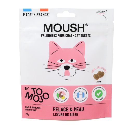 Friandises Moush chat pelage et peau 70g (X3) - Tomojo - Image 1