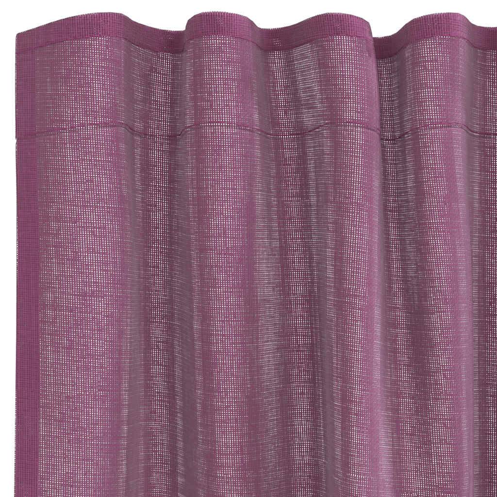 Rideaux - Panneaux de rideau en voile avec boucles 2 pcs violet 140x245 cm - Image 5