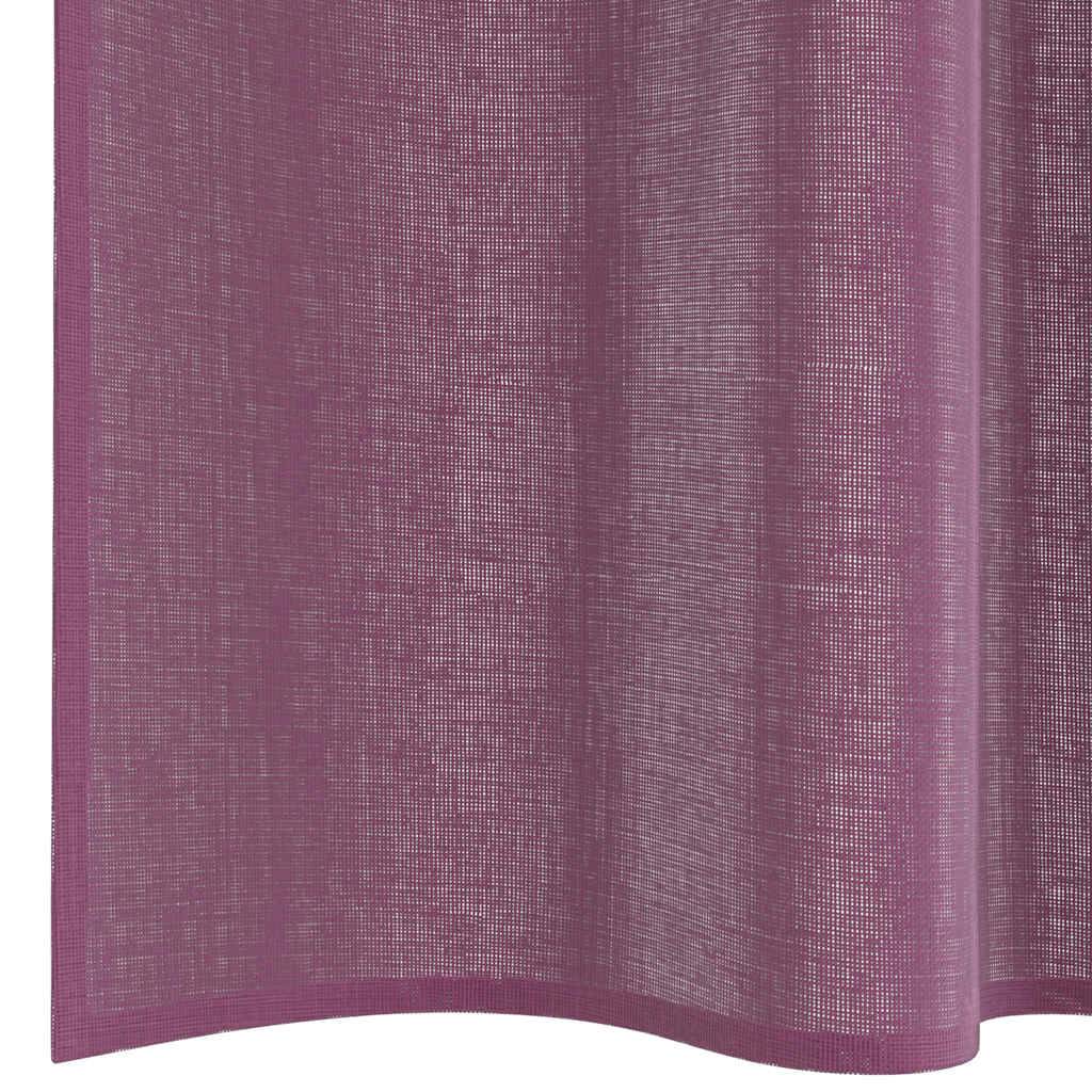 Rideaux - Panneaux de rideau en voile avec boucles 2 pcs violet 140x245 cm - Image 6