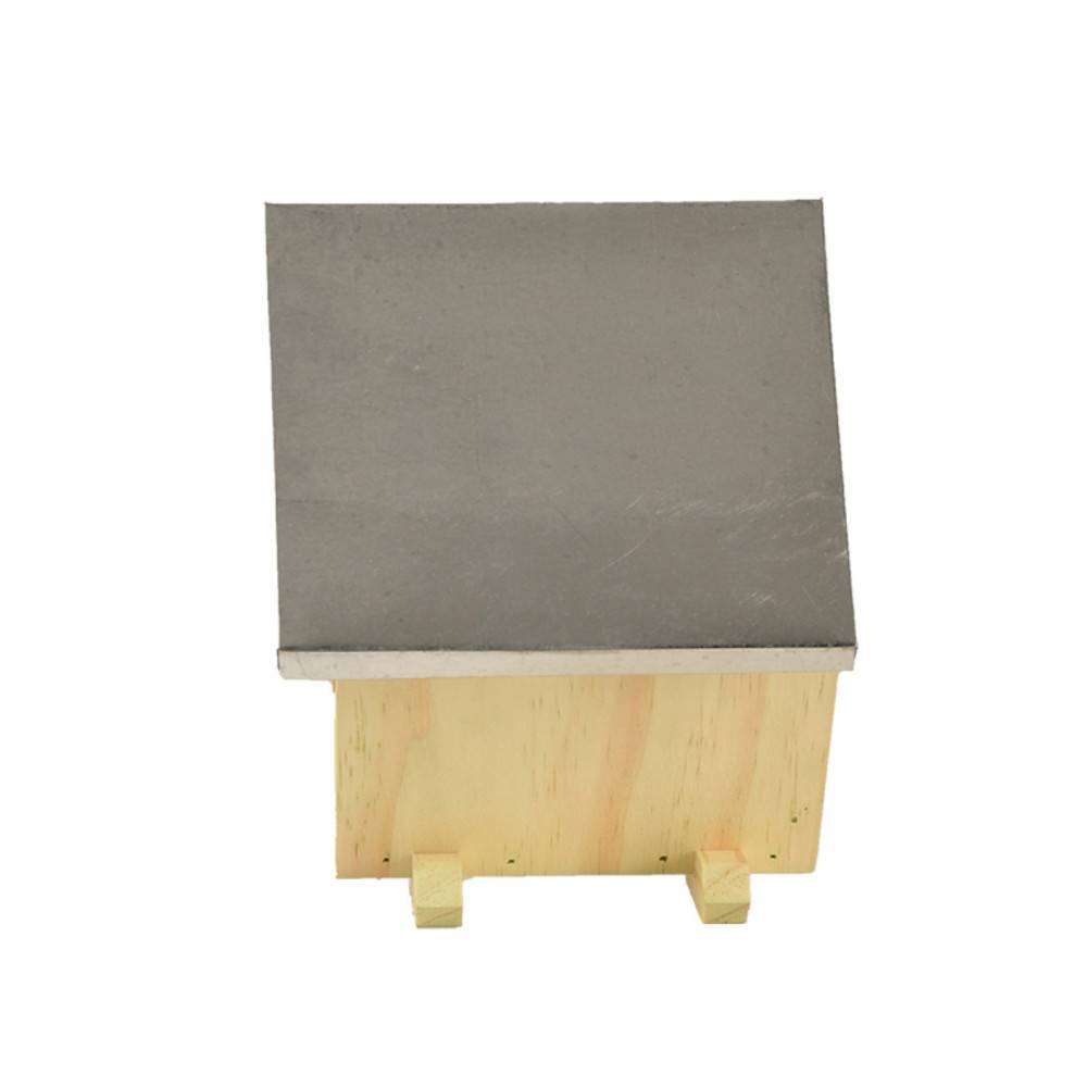 Animallparadise - Maison à abeilles carrée, hauteur 18 cm en bois - Image 3