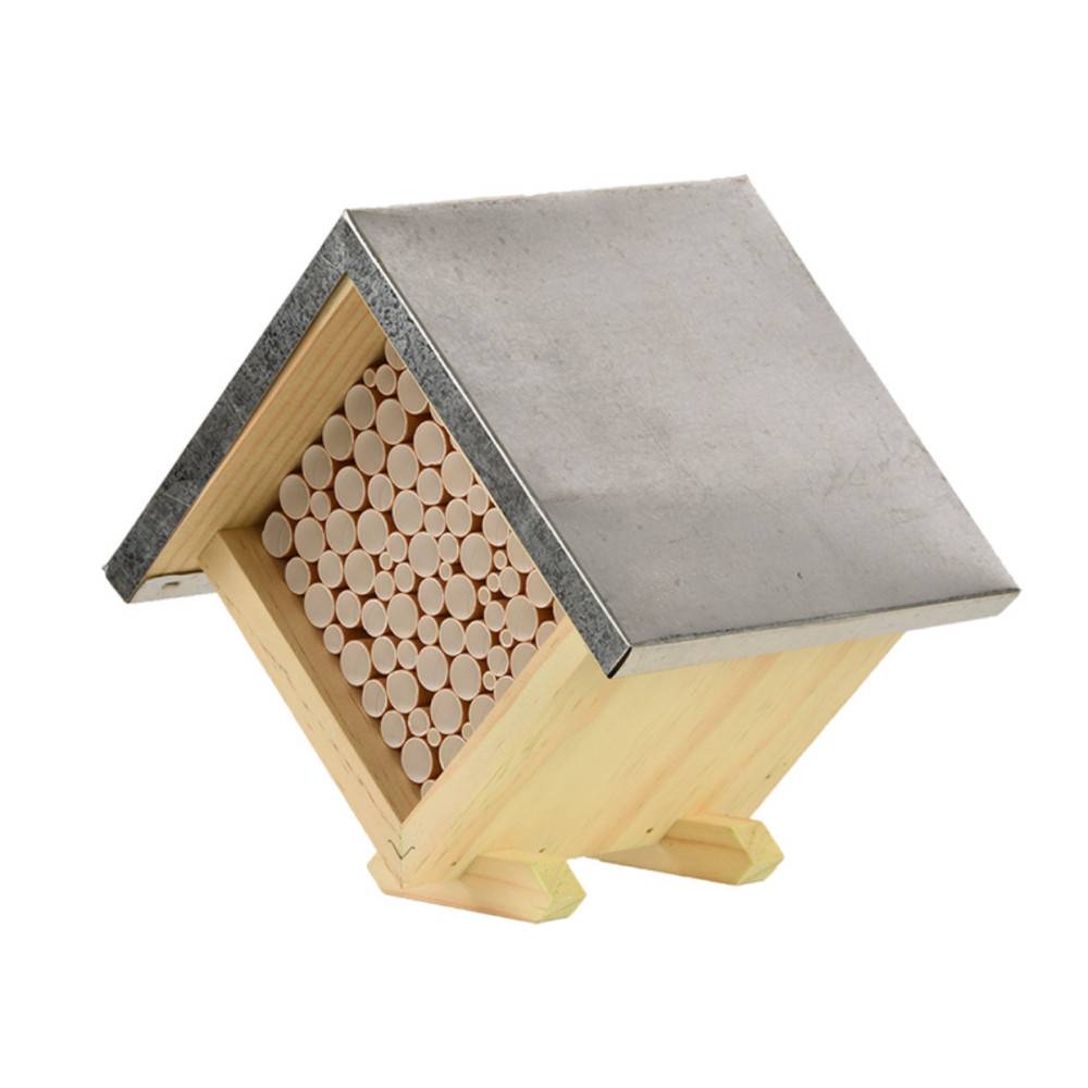 Animallparadise - Maison à abeilles carrée, hauteur 18 cm en bois - Image 2