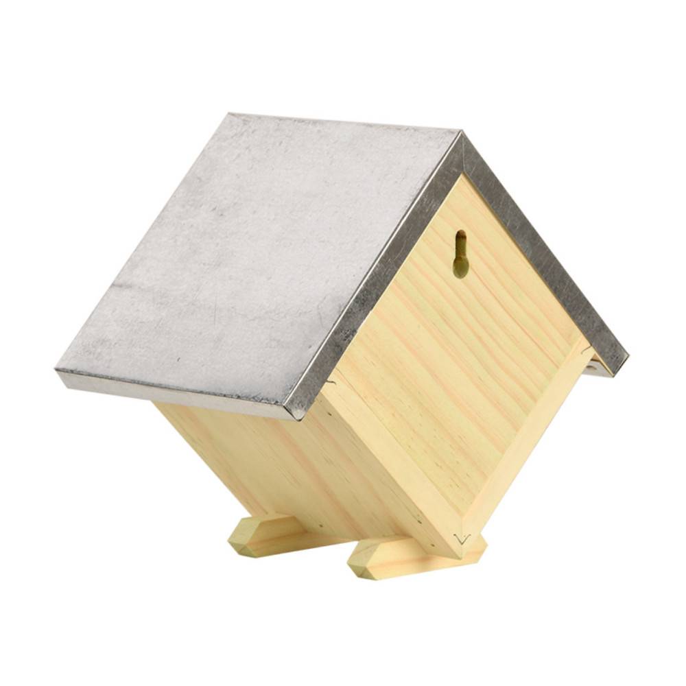 Animallparadise - Maison à abeilles carrée, hauteur 18 cm en bois - Image 5
