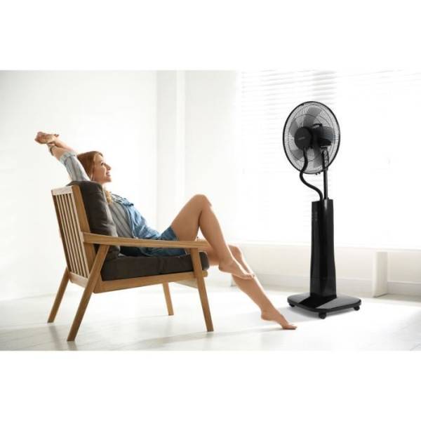 OCEANIC Ventilateur brumisateur sur pied 2 en 1- Ø44 cm - 70 W - 2 L - Télécommande - Minuterie - Image 4