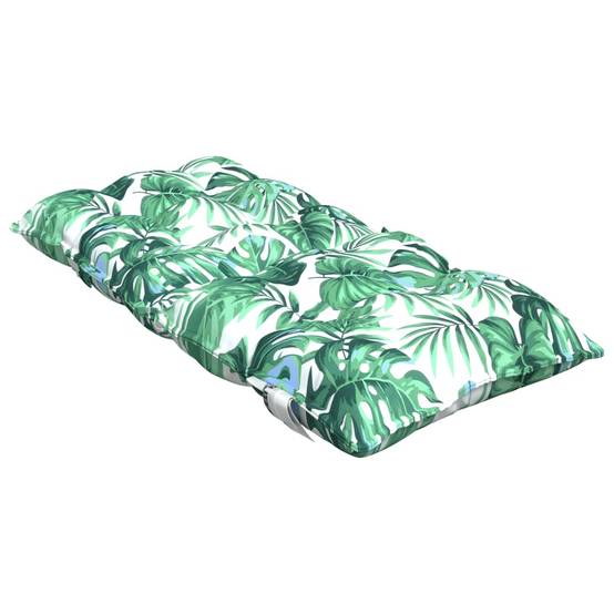 PANGIVO - Lot de 4 coussins de chaise à dossier bas tissu Oxford motif feuilles 100 x 50 x 7 cm - PANGIVO - Image 6