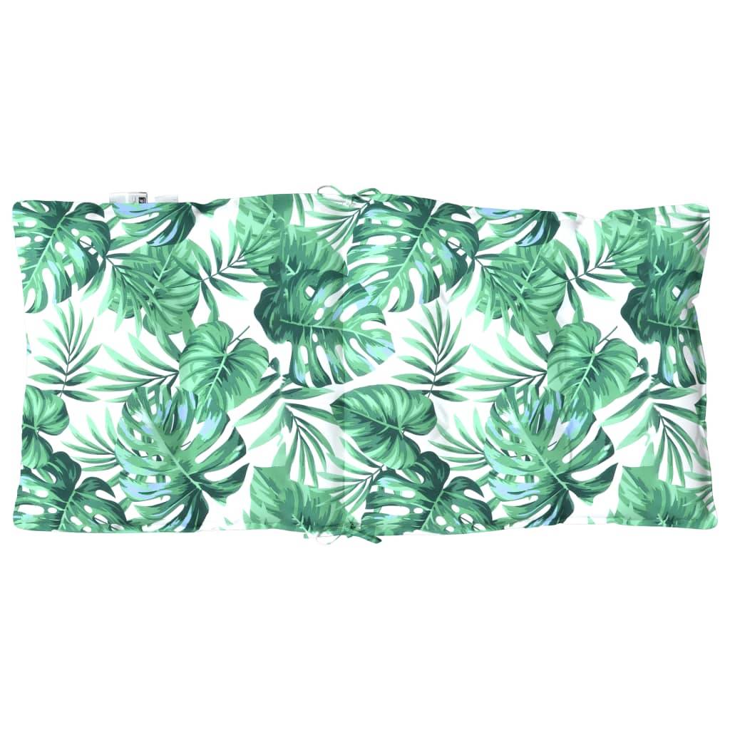 PANGIVO - Lot de 4 coussins de chaise à dossier bas tissu Oxford motif feuilles 100 x 50 x 7 cm - PANGIVO - Image 7