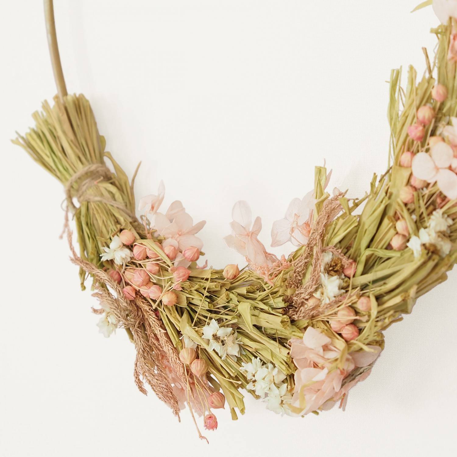 Ligne Deco - Couronne fleurs séchées naturelles 35cm Ligne Déco - Image 4