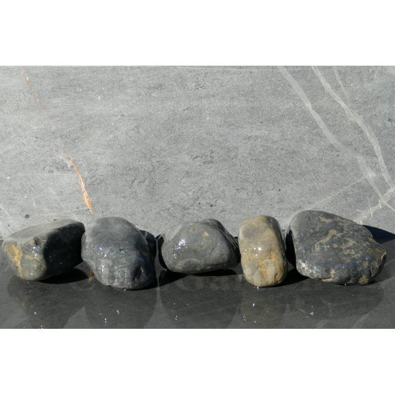 Gros Galet NOIR Mat 100-200 - pack 10 Galet - Image 6