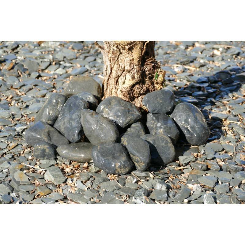 Gros Galet NOIR Mat 100-200 - pack 10 Galet - Image 5