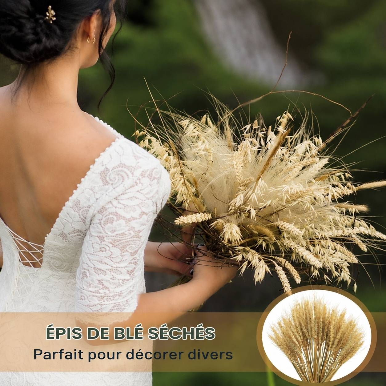 Décorations de Blé Séché Naturel Décoration Bohème Rustique pour Mariage Fête Maison - Image 6