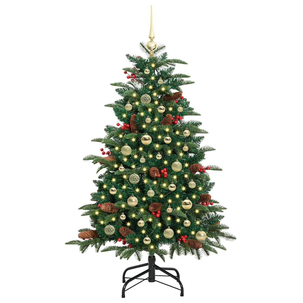 Sapin de Noël | Arbre de Noël artificiel Vert 150 cm PVC, métal et plastique Maison Chic - Image 3