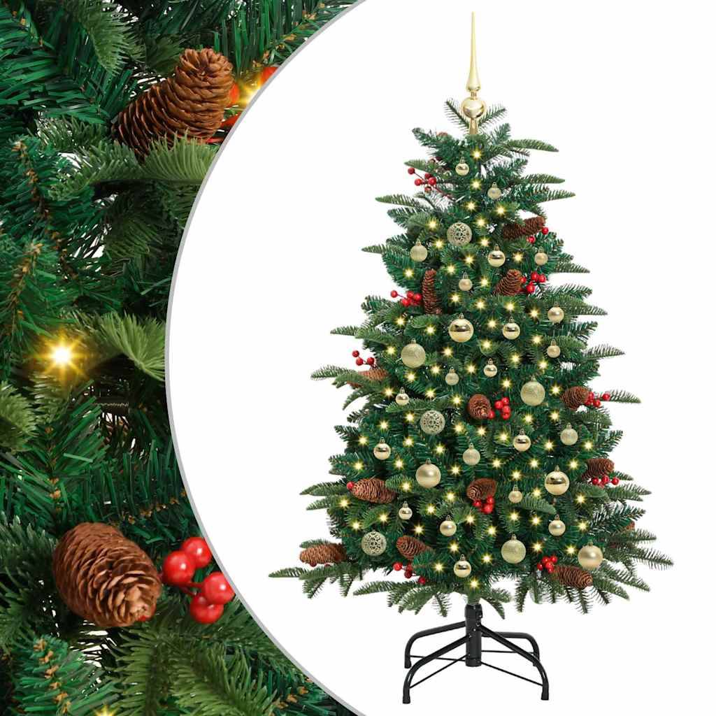 Sapin de Noël | Arbre de Noël artificiel Vert 150 cm PVC, métal et plastique Maison Chic - Image 1