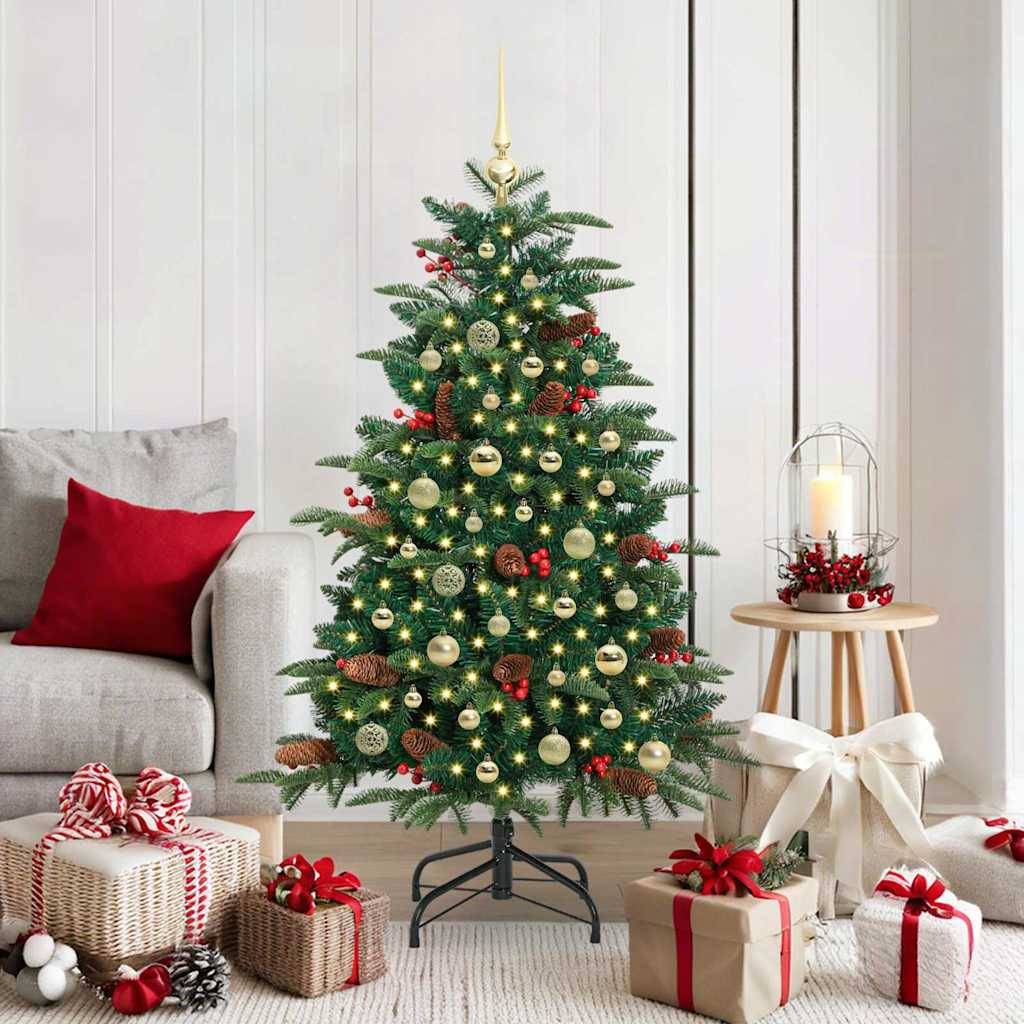 Sapin de Noël | Arbre de Noël artificiel Vert 150 cm PVC, métal et plastique Maison Chic - Image 2