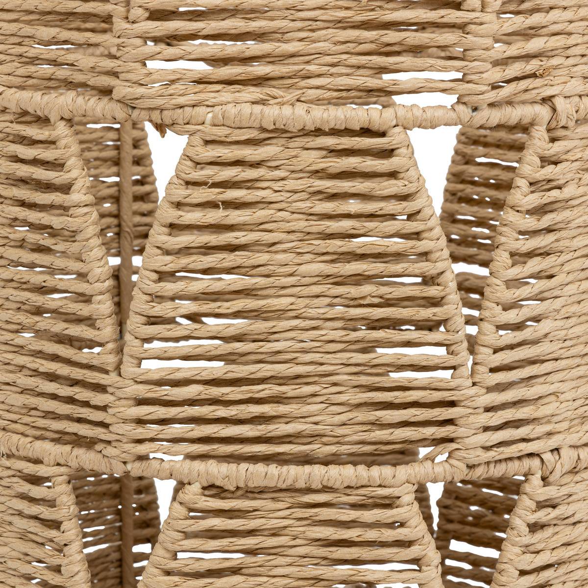 Lot de 2 Paniers de rangement Beige D 28 et D 23 cm - Image 4
