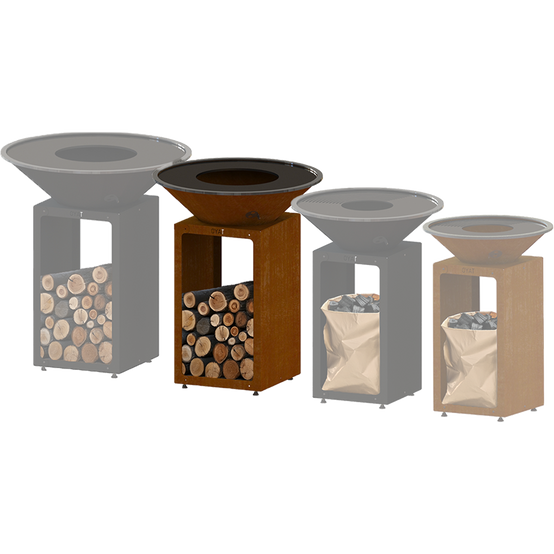Brasero B.B.O 78 Cognac - Ø75 cm Acier corten - OYAT - Image 5
