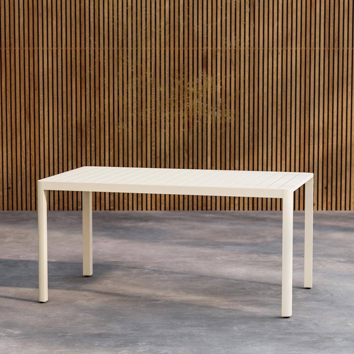 Paris Prix - Table de Jardin "Giardini" 150cm Beige - Image 5