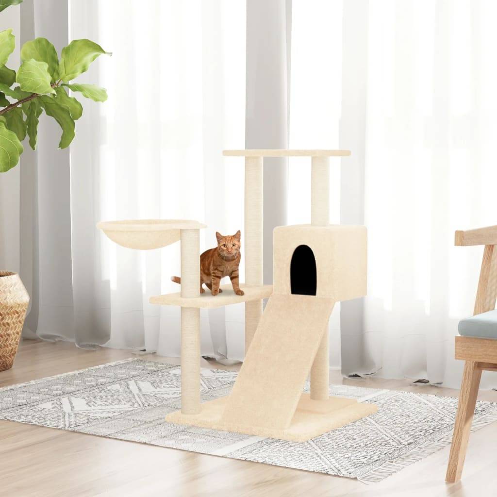 Vidaxl - Arbre à chat avec griffoirs en sisal Crème 82 cm vidaXL 171666 - Image 1