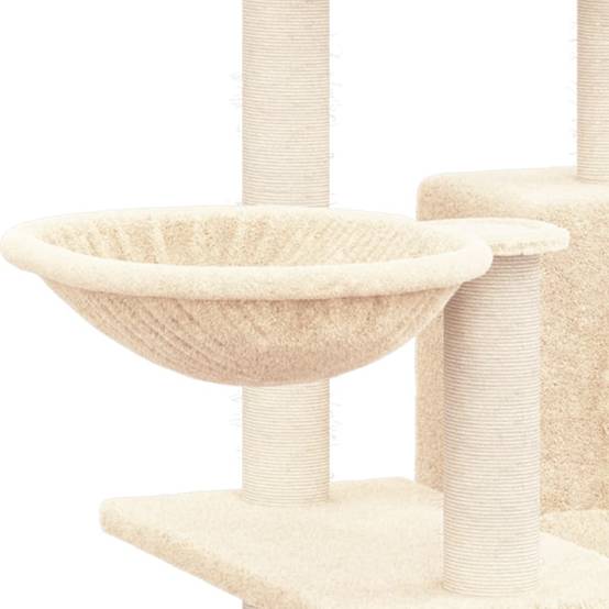 Vidaxl - Arbre à chat avec griffoirs en sisal Crème 82 cm vidaXL 171666 - Image 4