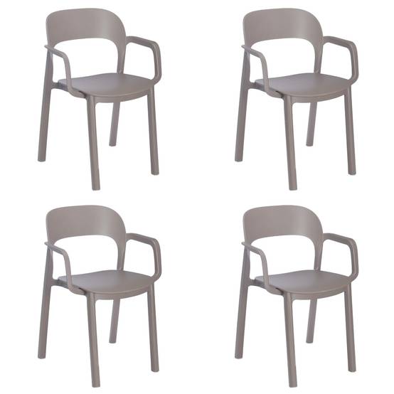 Set 4 fauteuils intérieur, extérieur chocolat - chocolat ONA garbar - Image 1