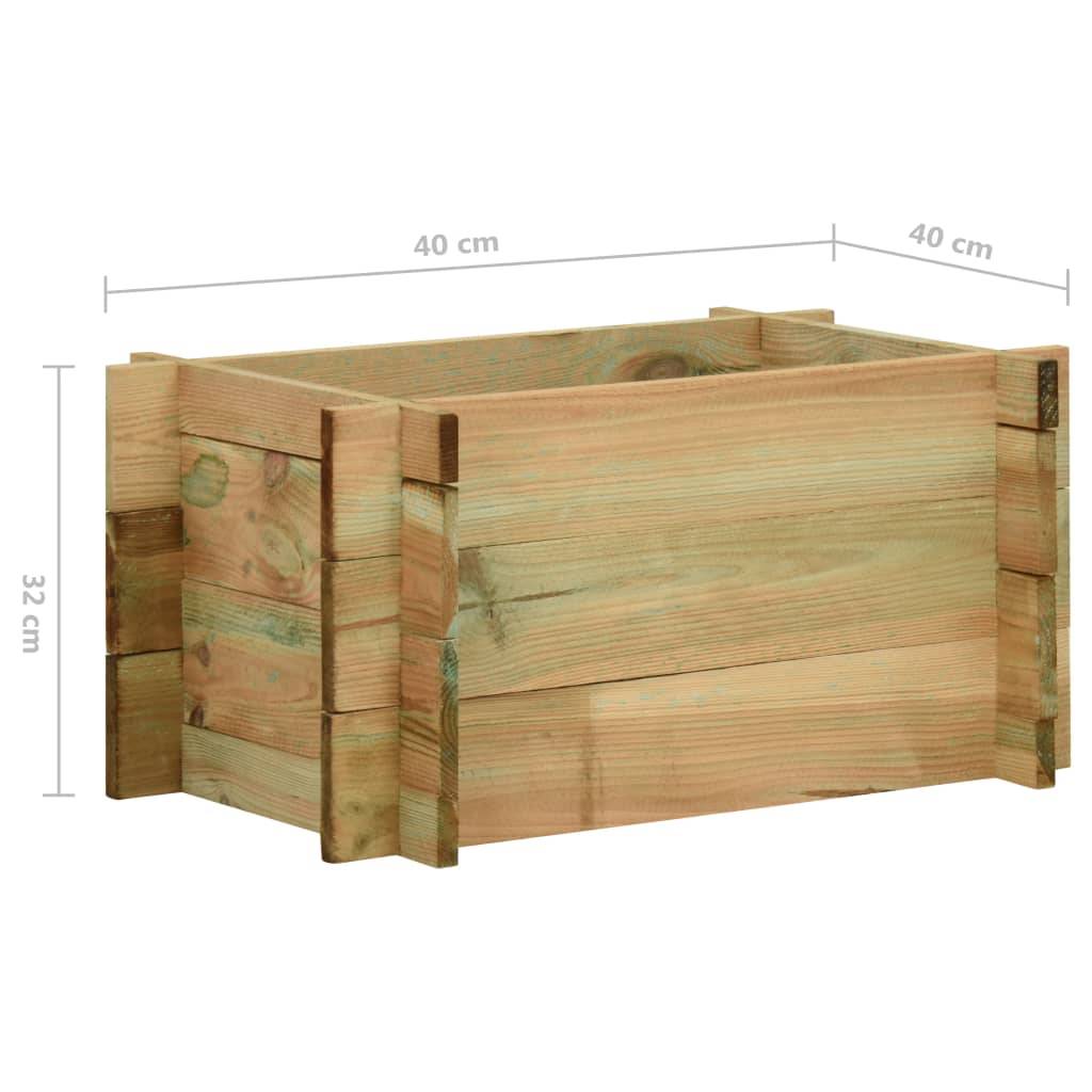 Jardinière surélevée pour légumes bois de pin imprégné 40 cm - Image 5