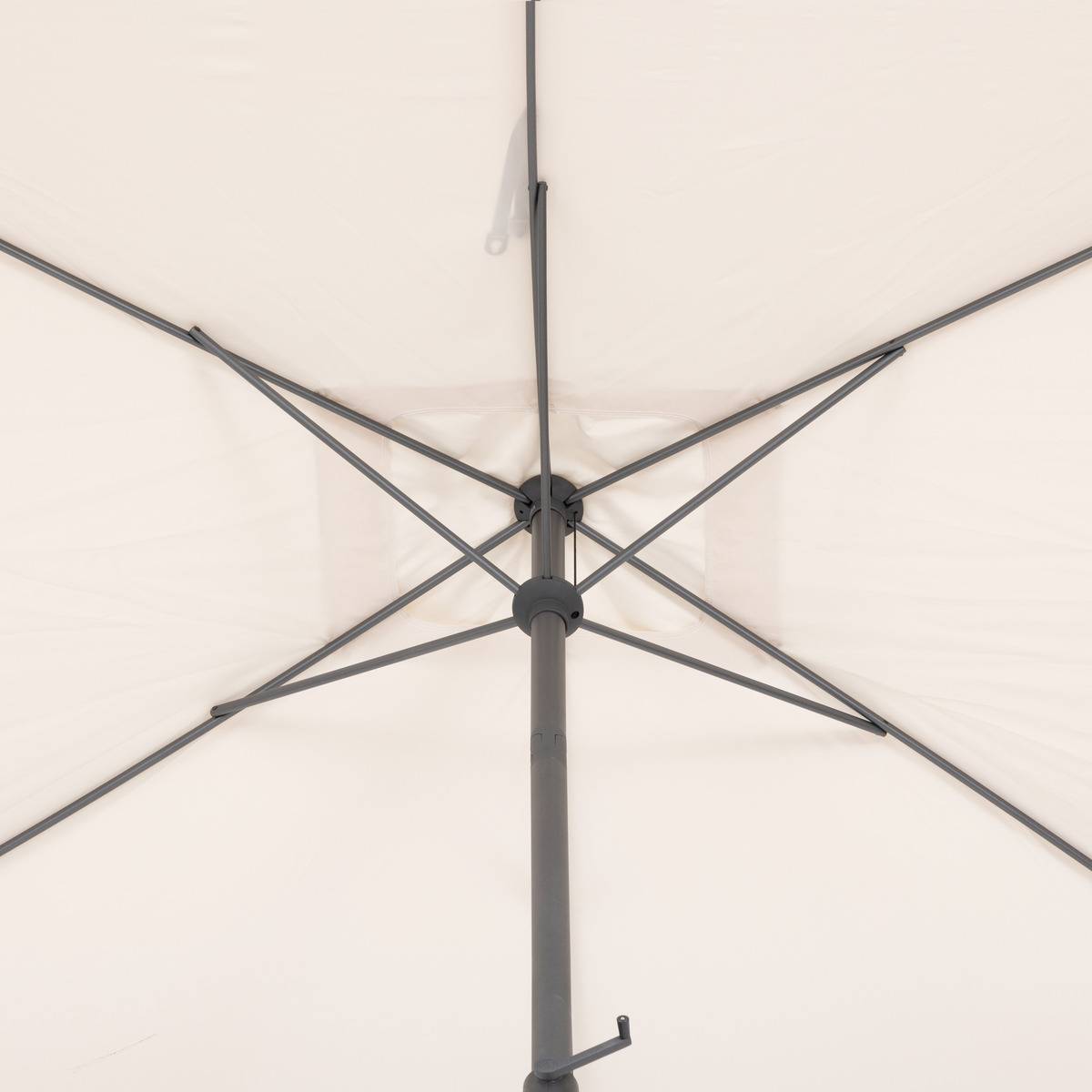 Hesperide - Parasol droit rectangulaire inclinable "Loompa" blé 2,5x2,5m Hespéride - Image 4