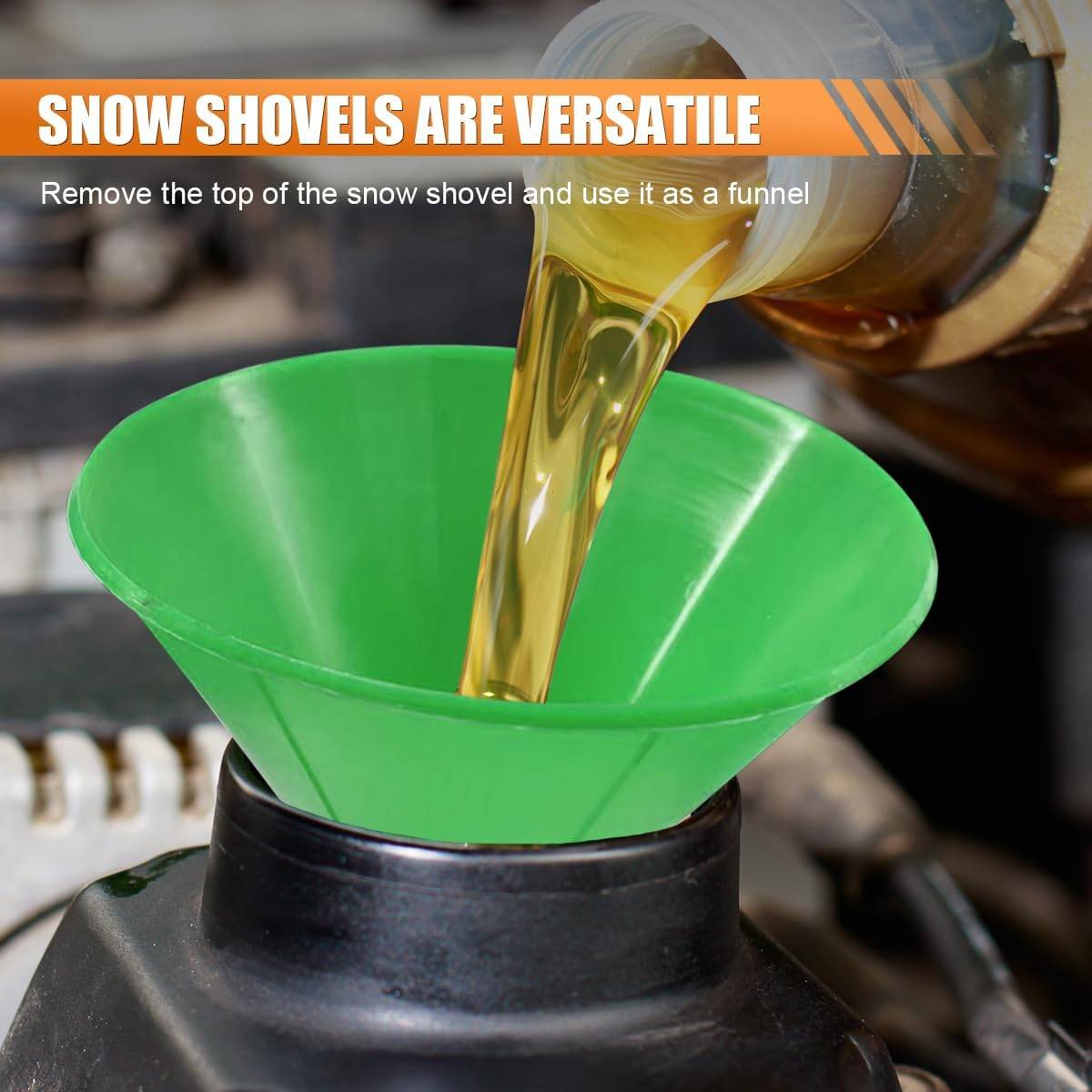 Pelle à glace magique pour pare-brise de voiture – Pelle à glace ronde avec entonnoir, outil de déneigement professionnel, verte-Lytech - Image 6