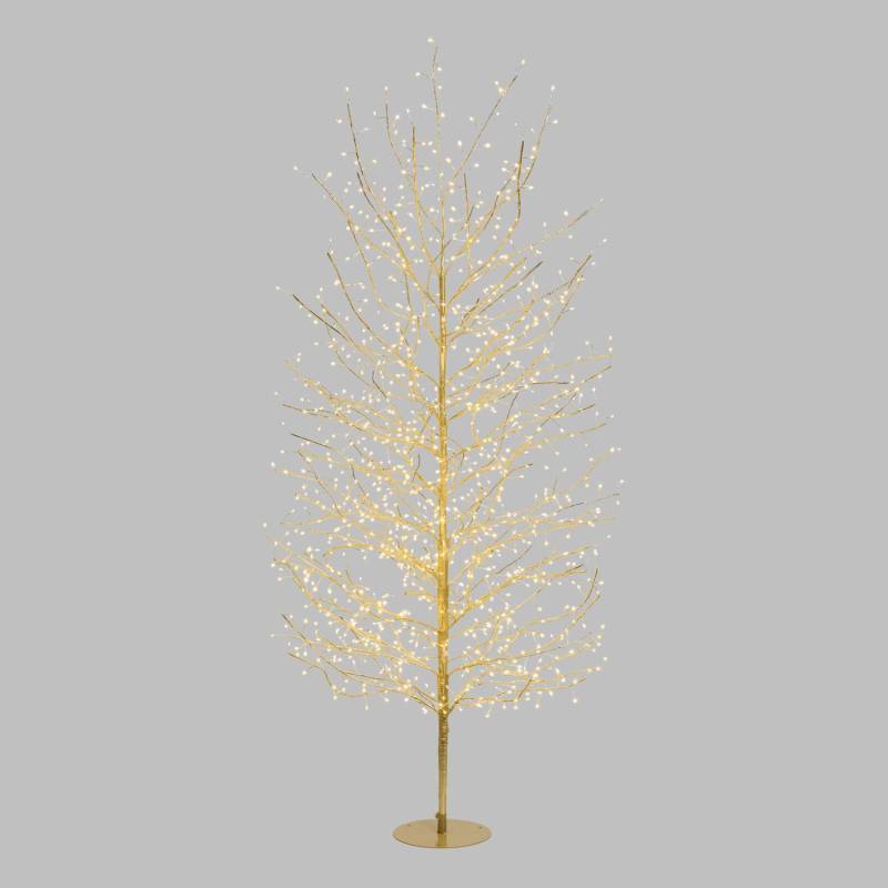 Lotti - Arbre Lumineux TILLEUL Champagne H200cm 1120 MicroLED FlashLED 4m+Ø110xH200cm Lotti - Image 1