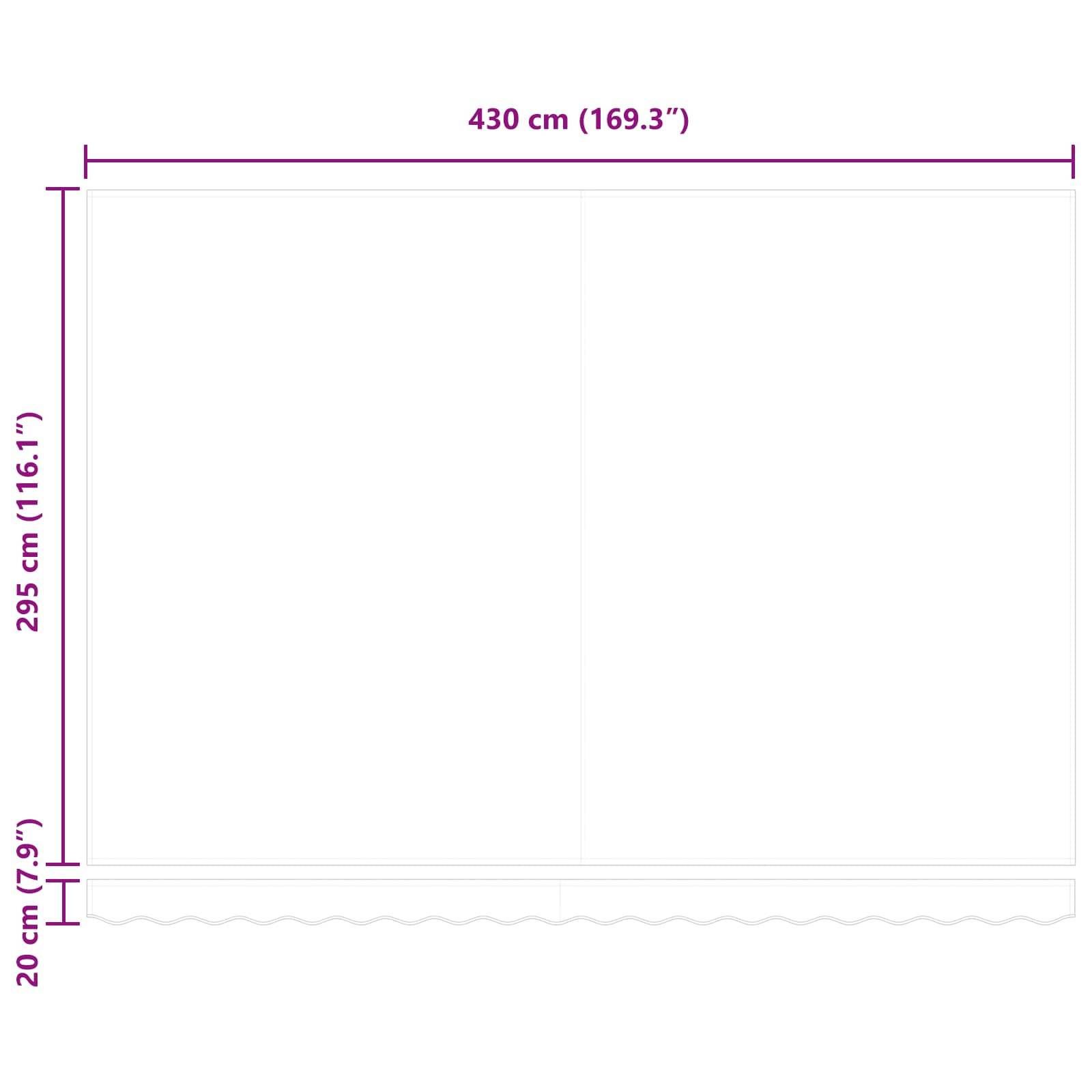 Vidaxl - Cadre d'auvent Noir 450 × 300 cm Polyester avec revêtement PU vidaXL 3330968 - Image 3