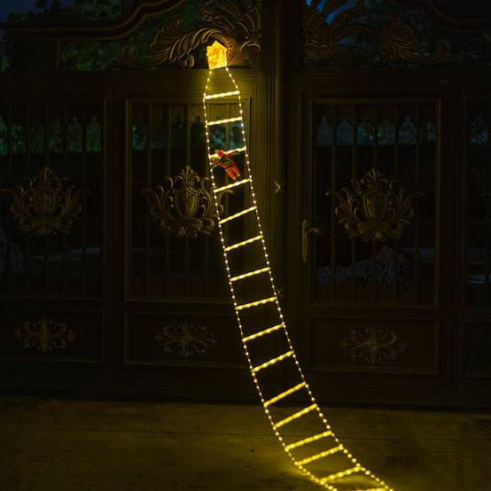 Lumière d'échelle de décoration murale de fenêtre de noël, norme européenne, lumière chaude, igloo, 3 mètres, 228 lumières - Image 3