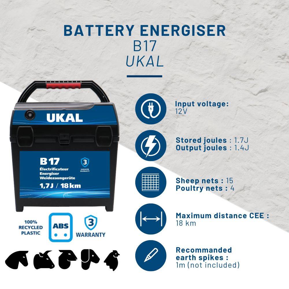 Ukal - Poste batterie B17 1.7J/18km UKAL - Image 2