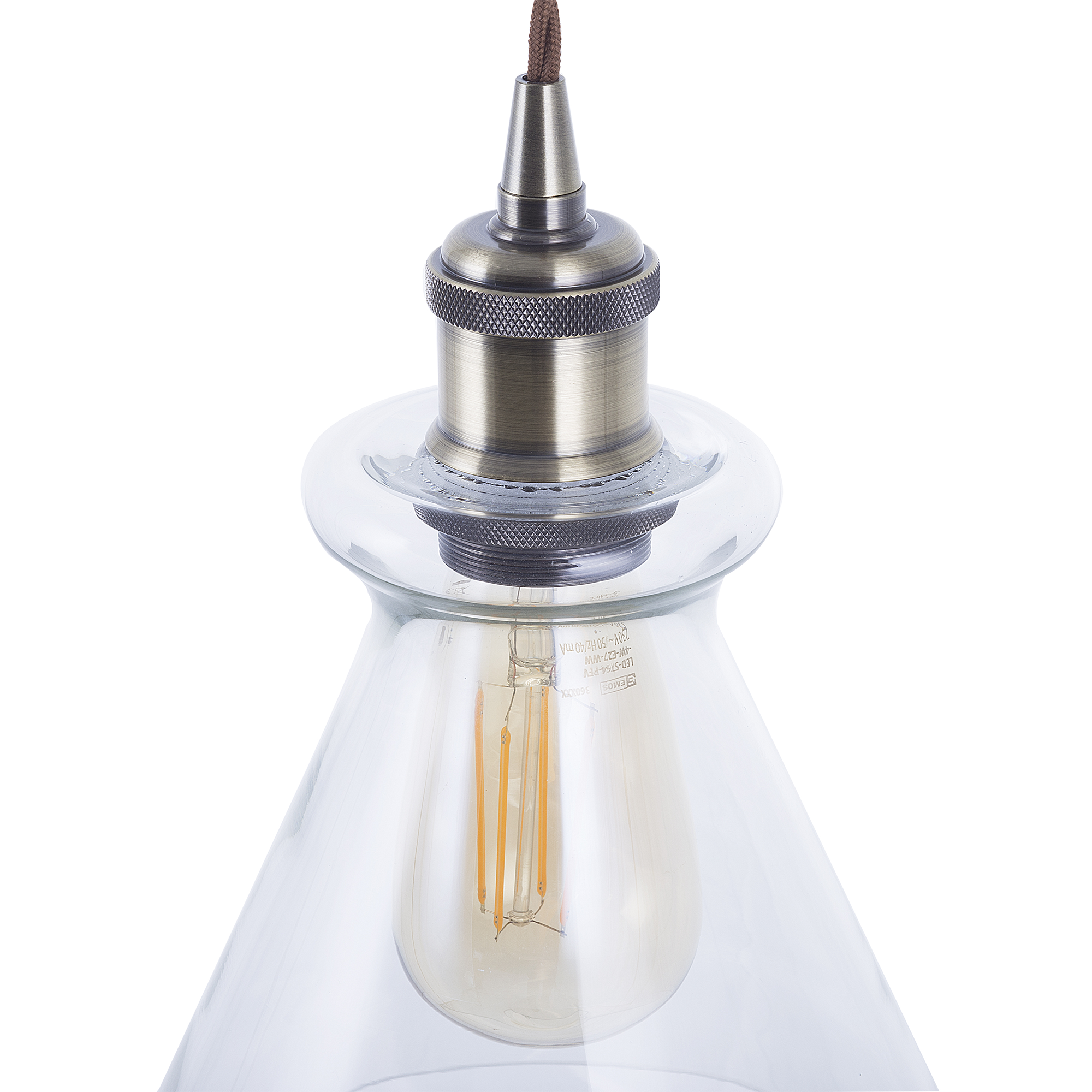 Beliani - Lampe suspension Verre Transparent BERGANTES - Beliani - Image 5
