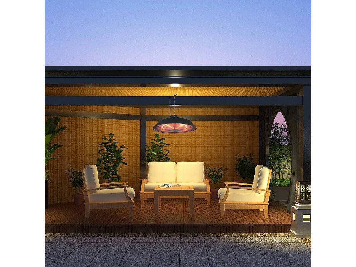 Habitat Et Jardin - Chauffage électrique Suspendu - 1500w - Noir -habitat Et Jardin - Image 2