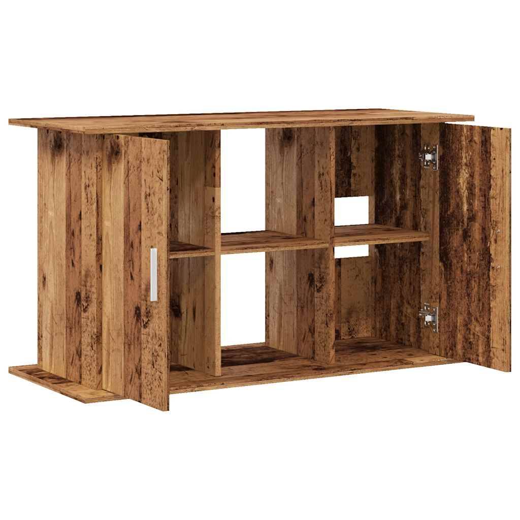 Meuble Support Aquarium en Bois avec 3 Niveaux 101x41x58 cm Vieux Bois - ComfortXL Outdoor Living - Image 7