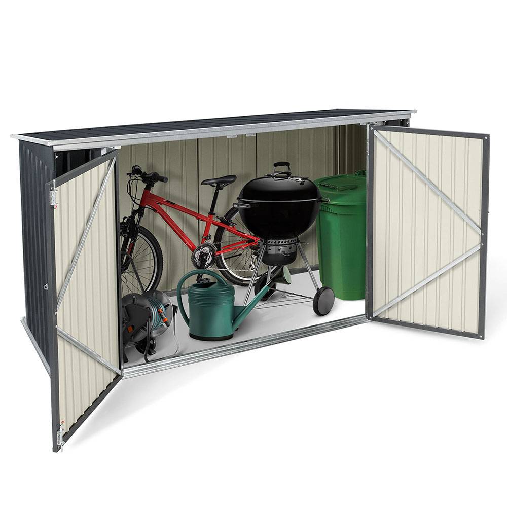 Abri de jardin coffre métallique vélos, outils - 210 x 130 x 105 cm - TERRE JARDIN - Image 10