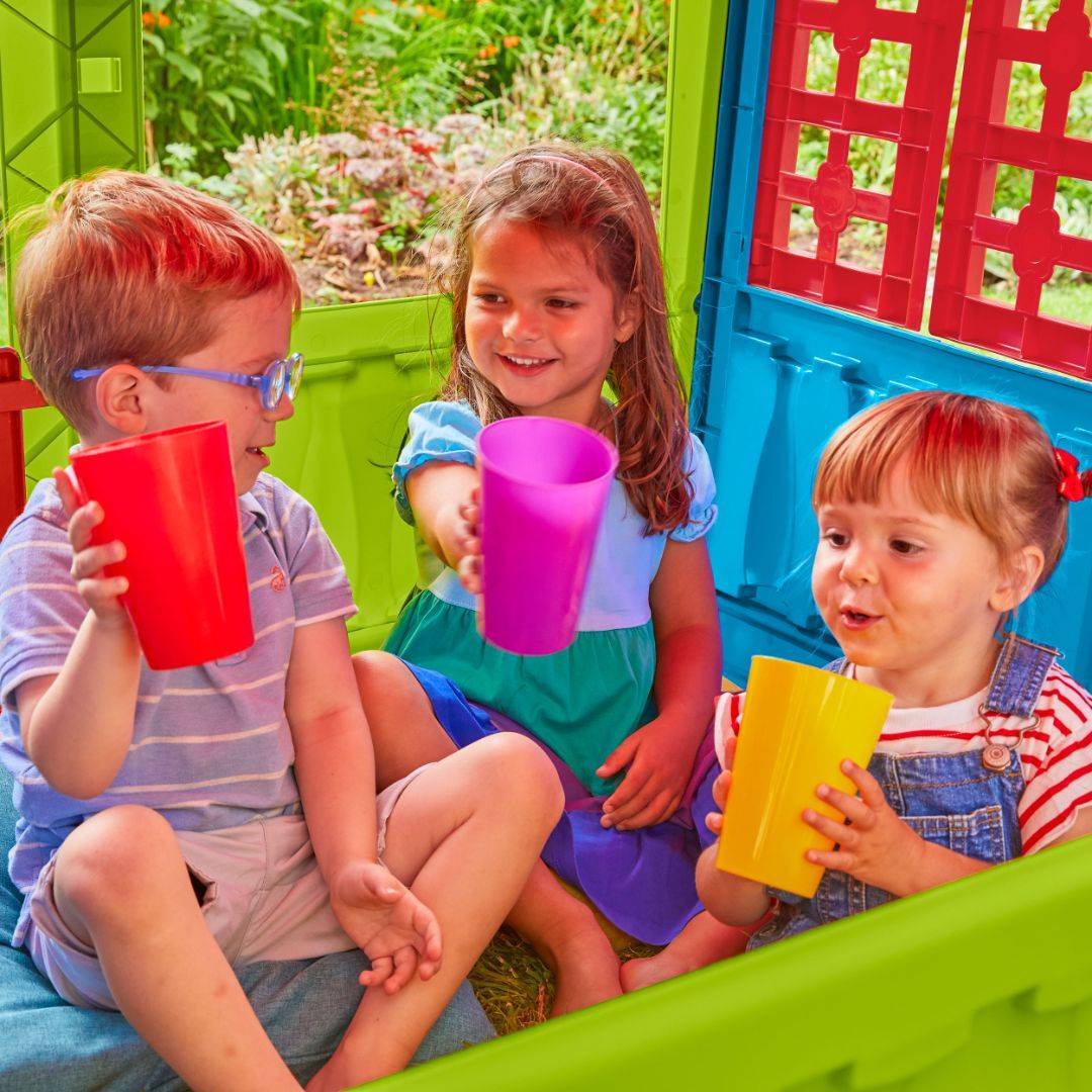 Cabane enfant plastique multicolore HOUSE OF FUN - Image 3