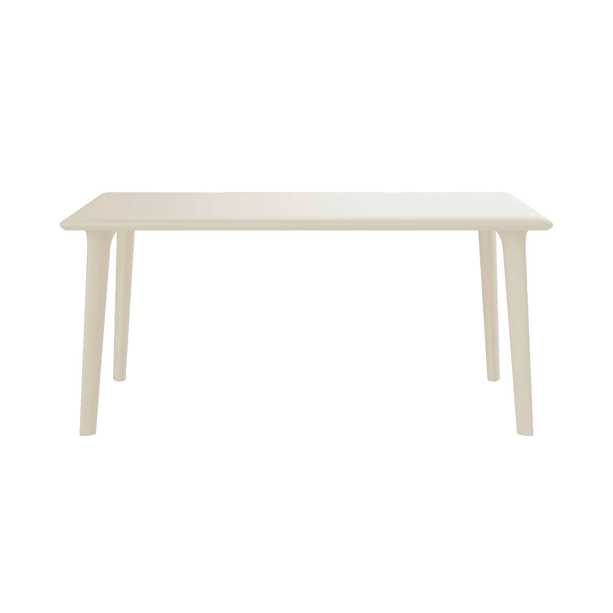 Table rectangulaire extérieur 160x90 ivoire DESSA Resol