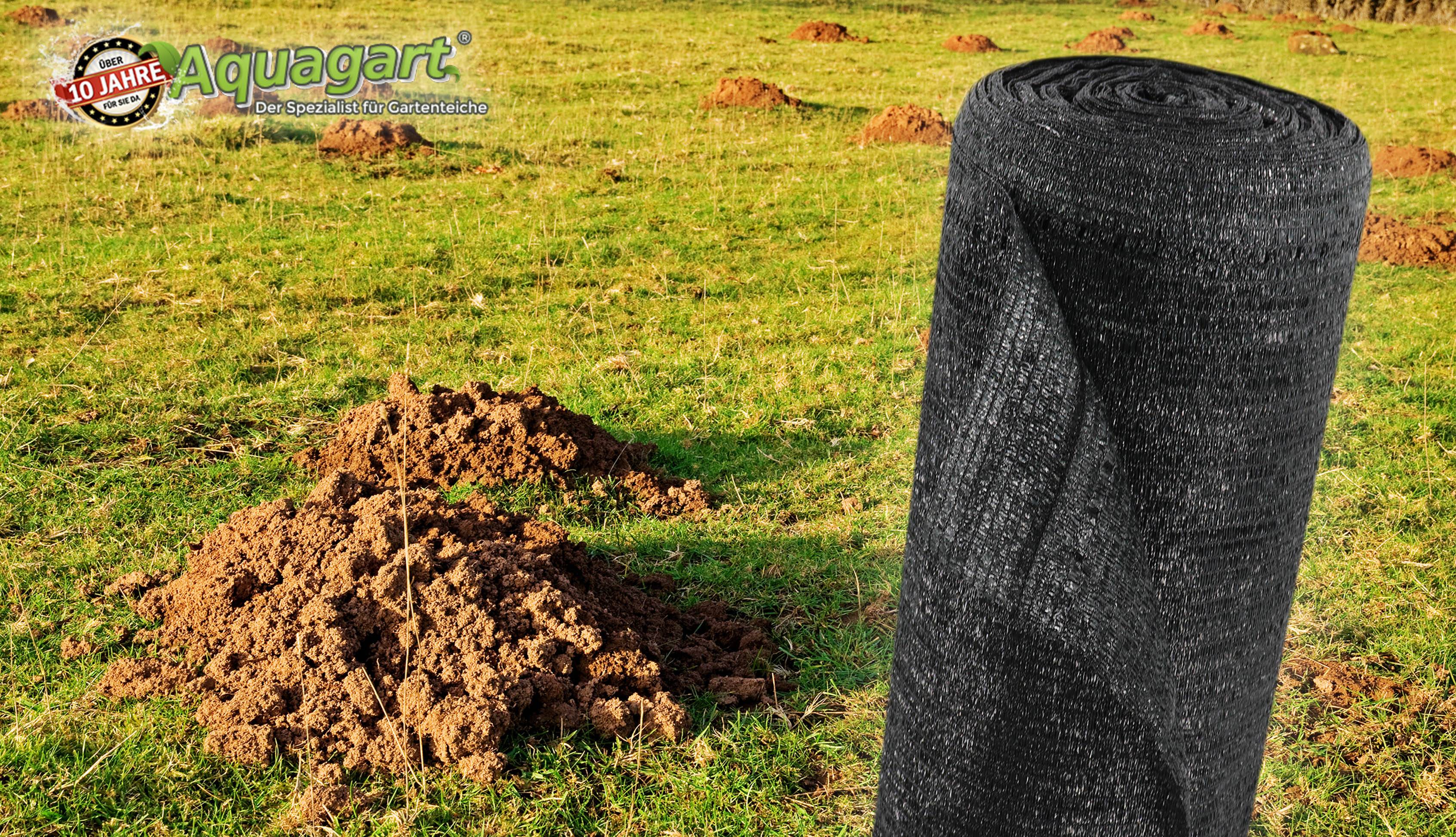 60 m² filet anti-taupe, barrière à taupe, grillage anti-taupe 90 g 2 m de large - Image 2