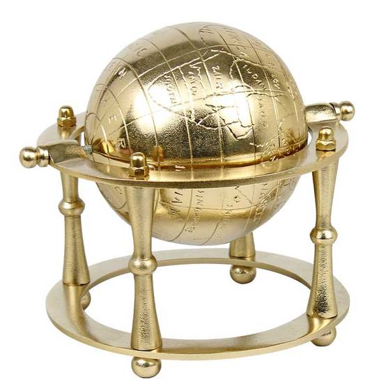 La Grande Prairie - Globe décoratif doré 20x17x26cm - Image 2