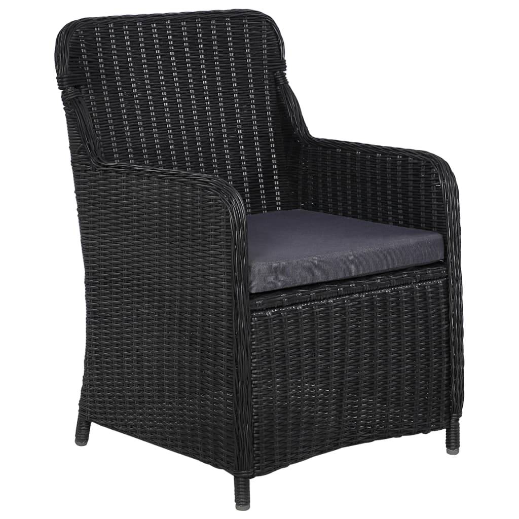 Vidaxl - Ensemble à manger d'extérieur 7 pcs Résine tressée Noir vidaXL 3057804 - Image 6