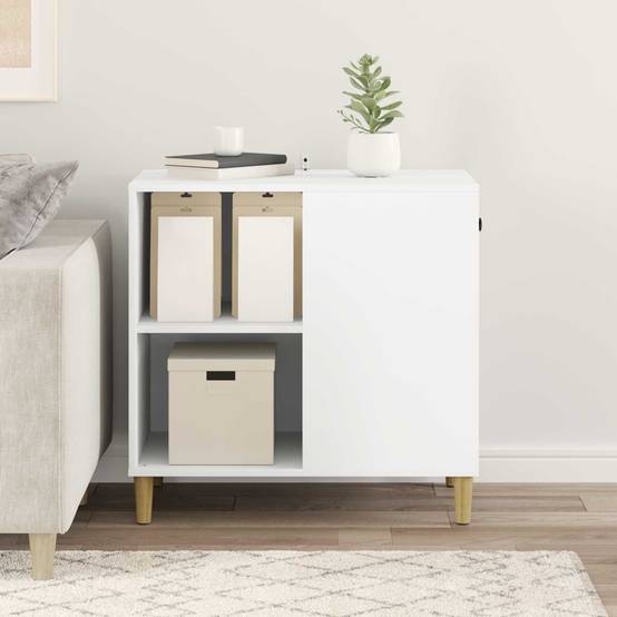 Maison pour chat bois d'ingénierie blanc 72 x 42.5 x 70 cm - PANGIVO - Image 4
