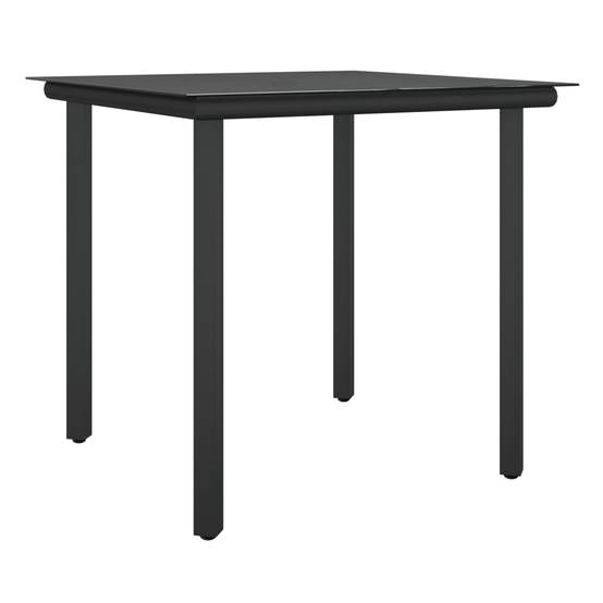 ComfortXL - Set bistrot de jardin 2 personnes résine tressée table verre balcon Noir – ComfortXL Outdoor Living - Image 6